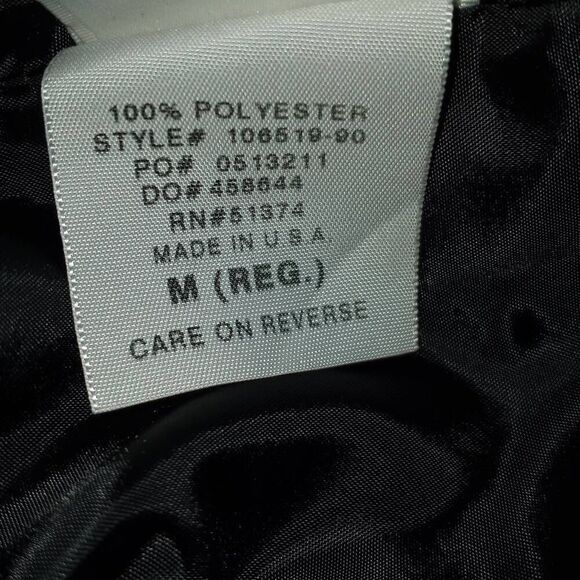 CINTAS BLACK VEST UNISEX SZ.M EUC - Picture 5 of 5